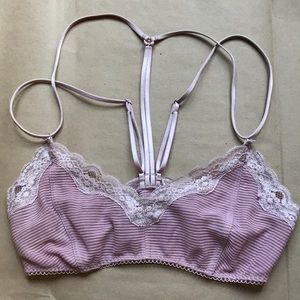 Free People I Got Stripes Lace Trim Bralette